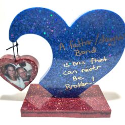 personalized heart home decor father mother boyfriend girlfriend couple