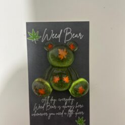 420 Maple Leaf Bear - worry bear - pocket hug-  makes a great gift Multiple colors!! Choose your color!