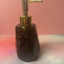 handmade black gold soap dispenser
