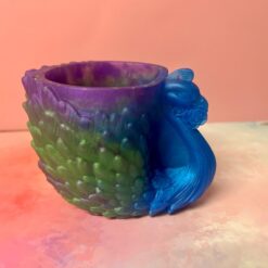 Handmade Peacock Brush Pen Jewelry holder