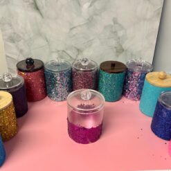 Qtip Cottonball Holder with lid