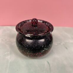 Trinket jar with lid